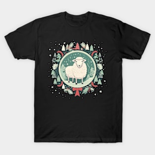 Sheep in Ornament, Love Farm Animals T-Shirt